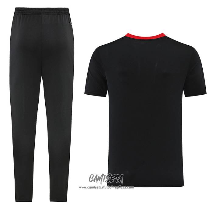 Chandal del Manchester United 2023-2024 Manga Corta Negro